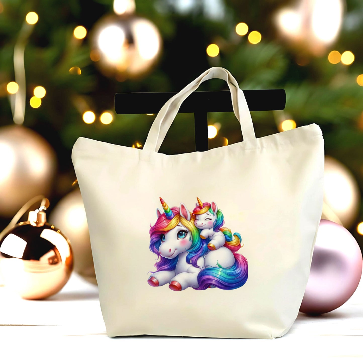 🦄 Cute Unicorn Mama Tote Bag – Magical Mother’s Day Gift for Moms & Unicorn Lovers